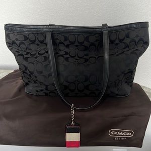 Black large Coach purse